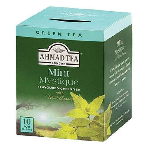 Chá Verde Mint Mystique Ahmad Tea London 10 Unidades de 20g