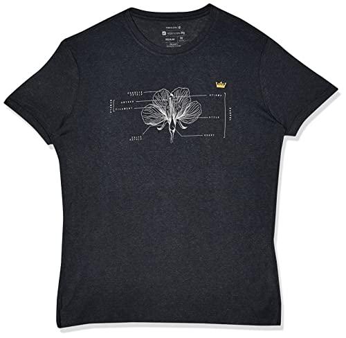 Camiseta T-Shirt Light Linen Flower Parts, Osklen, Masculino, Preto, G