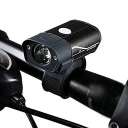 Gainty Farol de bicicleta USB Re capaz de luz de bicicleta luz de advertência de liga de alumínio Luz frontal de bicicleta à prova d'água com 5 modos de luz para mountain bike road bike