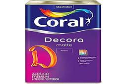 Tinta Coral Decora Acrílico Fosco Premium Matte Branco 18L
