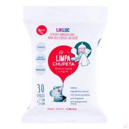 LIMPA CHUPETA lenços umedecidos higienizadores, Likluc, Branco