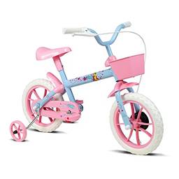 Bicicleta Infantil Verden Paty Azul e Rosa - Aro 12 com cestinha e rodinhas