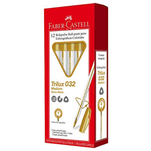 Trilux Colors Ouro - Cartucho com 12 Unidades, Faber-Castell, Mista