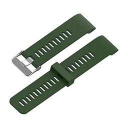Pulseira de relógio Newmind Forerunner 35/30/35J ForeAthlete 35J pulseira esportiva de silicone macio, verde militar