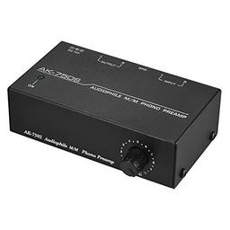 Queenser Pré-Amplificador ophile M/M Phono Preamp com Interfaces de Entrada e Saída RCA de Controle de Nível