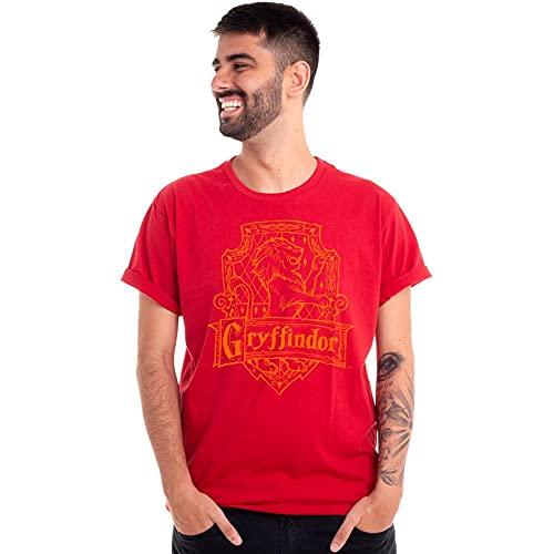 Camiseta casas grifinoria, clube comix, unissex, vermelho, G