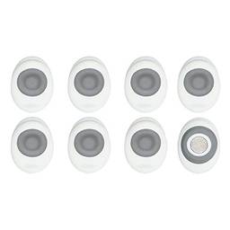 OXO Miniclipes magnéticos Good Grips (pacote com 8) – branco/cinza