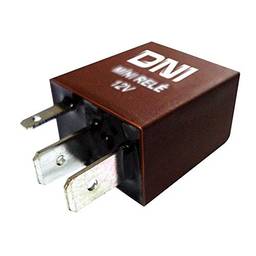 DNI, 0123, Mini Rele Auxiliar com Resistor Vw/Audi/Fiat/Gm - 12V 4 Term