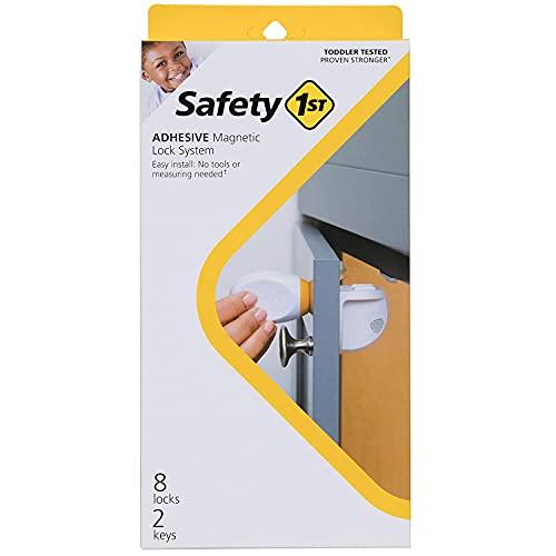 Safety 1st Sistema de bloqueio magnético adesivo, 8 fechaduras e 2 chaves