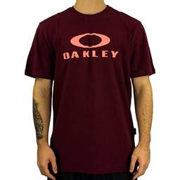 Camiseta Oakley Masculina O-Bark SS Tee, Vinho, XG