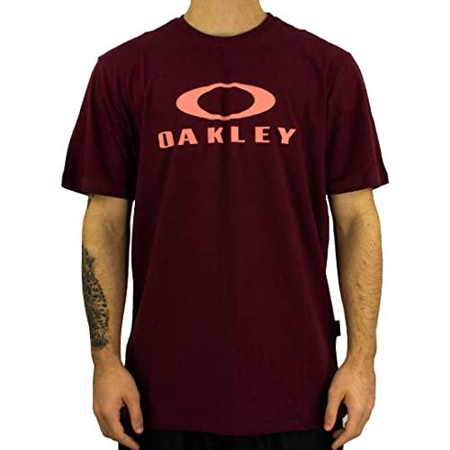 Camiseta Oakley Masculina O-Bark SS Tee, Vinho, M