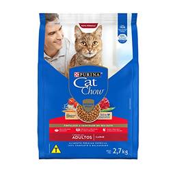Purina Ração Gatos Adultos CAT CHOW Carne 2,7kgs, Todos os Tamanhos