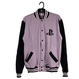 Jaqueta College Playstation Brand Buttons, Playstation, Masculino, Cinza, 3G