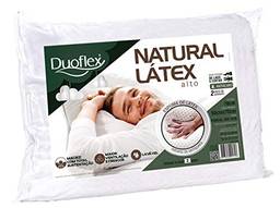 Travesseiro Natural Látex, Duoflex, 100% Algodão, Branco, para Fronha 50Cmx70Cm