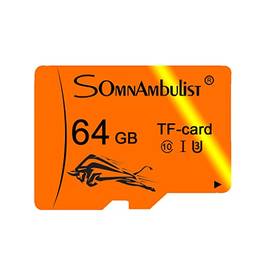 Somnambulist Cartão Micro SD Card 64GB TF Card de Velocidade de Vídeo C10 Certificação Desempenho A1 Aplicativo (Bovino 64GB?