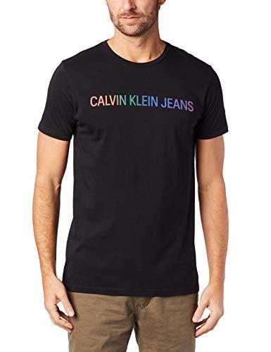 Camiseta Básica, Calvin Klein, Masculino, Preto, M