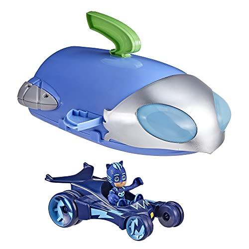 Veiculo e Figura PJ Masks QG 2 em 1 - Quartel-General e Foguete com Menino Gato e o Felinomóvel - F2098 - Hasbro