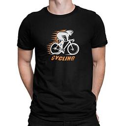 Camiseta Camisa Bike Ciclismo Masculina Preto Tamanho:M