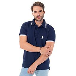 Camisa Polo Premium Masculina Polo Marine (M, Azul marinho)