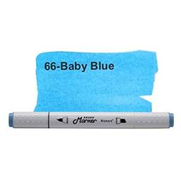 Marcador Permanente Brush Marker, Bismark, PK0306D066, Azul Claro