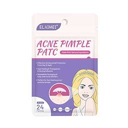 Romacci 24 adesivos Remendo para acne Adesivo para remoção de acne invisível Ferramenta para remover espinhas Rosto Cuidados com a pele para uso diurno e noturno