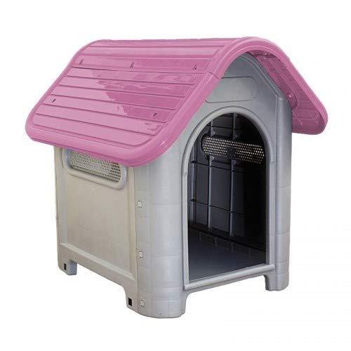Casinha Rosa Plástica para Cachorro Dog Home Número 3