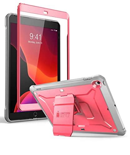 SUPCASE Capa Unicorn Beetle Pro Series para iPad 10.2 (2021/2020/2019), com capa protetora de tela integrada para iPad 9ª geração/8ª geração/7ª geração (Rosa)