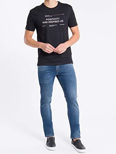 Camiseta Positive, Calvin Klein, Masculino, Preto, P