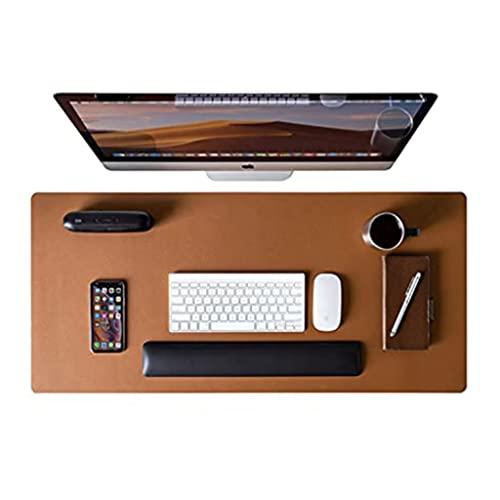 Mouse Pad Desk Pad Max G 90x40 Couro Sintetico Minimalista (Caramelo)