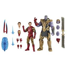 Marvel Legends Saga do Infinito, Kit com 2 Figuras de 15 cm - Homem de Ferro Mark 85 e Thanos - F0192 - Hasbro