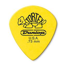 Dunlop 498P.73 Tortex® Jazz III XL, amarelo, 0,73 mm, pacote com 12