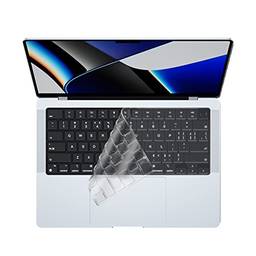 LENTION Capa de teclado ultrafina para MacBook Pro 14 polegadas 2021 (A2442, M1 Pro/Max) e MacBook Pro 16,3 polegadas 2021 (A2485, M1 Pro/Max), MacBook Pro 16 2021 Protetor de película de teclado – TPU