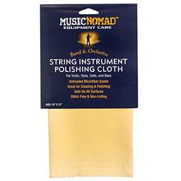 MusicNomad Pano de polimento de microfibra premium da String Instrument (MN731) 30,5 x 30,5 cm