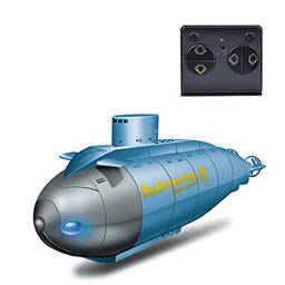 Qudai Mini barco RC submarino de controle remoto Mini barco RC barco de corrida RC 6 canais brinquedo presente para crianças meninos