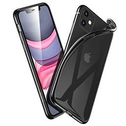 ESR Essential Zero para capa de iPhone 11, TPU fino transparente macio, capa de silicone flexível para iPhone 11 de 6,1 polegadas (2019), moldura preta