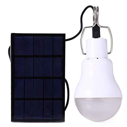 Lâmpada, KKcare Lâmpada solar LED alimentada por energia solar Lâmpada solar externa portátil recarregável para acampamento, pesca, emergência noturna