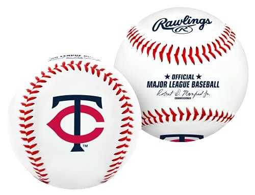 Bola de beisebol com logotipo do time Minnesota Twins, oficial, branco da MLB