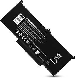 Bateria do notebook F3YGT Battery [7.6V / 60WH] Compatible Dell Latitude 14 7000 7480 7490, 13 7000 7380 7390 E7480 E7280 E7390, 12 7000 7280 7290 Series, Fits DM3WC DM6WC 2X39G KG7VF 451-BBYE 453-BBCF