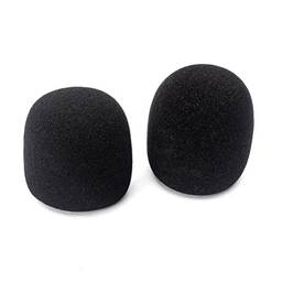 Healifty - 10 peças de microfone, capa de microfone de espuma com para-brisa para microfone, capa de espuma, microfone com para-brisa de 36 mm (preto)
