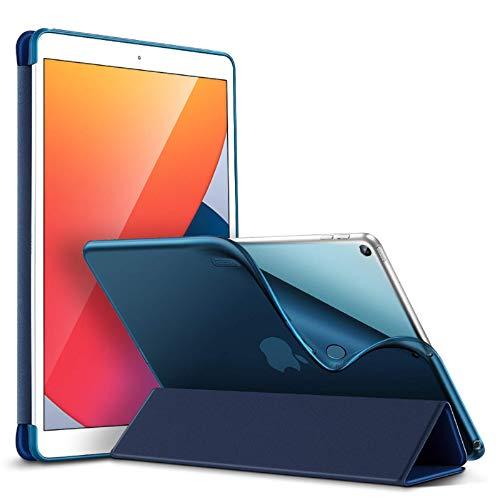 ESR Slim Case para iPad 8ª geração (2020) / 7ª geração (2019) [Capa de desligamento automático] [Parte traseira flexível com tela/suporte de gravação] Bounce, azul marinho