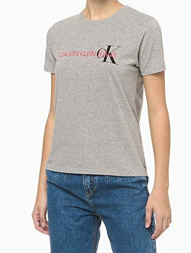 Blusa Logo, Calvin Klein, Feminino, Cinza, M