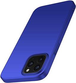 Capa Capinha Protetora Para Iphone 12 e 12 Pro Tela De 6.1 Polegadas Case Acrílica Fosca Ultra Fina, Luxuosa Premium Qualidade TOP - Danet (Azul)