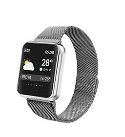 Relógio Smartwatch Smartband Android Iwo iPhone Samsung Moto P68 (Prateado)