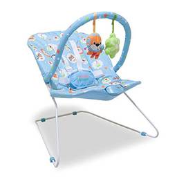 Cadeira bebê Descanso Musical Vibra 11kg Azul Lion Star Baby