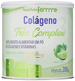 Colageno Trio Verisol+Tipo I+Tipo Ii Limao 200G, Apisnutri