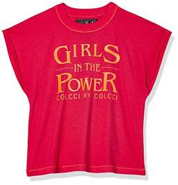 Camiseta Estampada Colcci Fun, Meninas, Rosa Tilde, 16