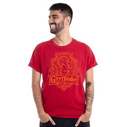 Camiseta casas grifinoria, clube comix, unissex, vermelho, blm