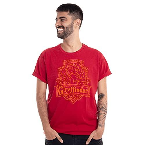 Camiseta casas grifinoria, clube comix, unissex, vermelho, blg