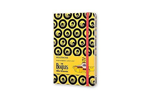 Caderno Edição Limitada, Beatles, Amarelo, Capa Dura, Pautado, Grande