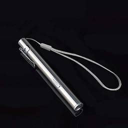 Lanterna Usb,Sailsbury Mini Lanterna USB Recarregável Aço Inoxidável Luz Forte LED Lanternas Médicas Portáteis Lâmpada Impermeável